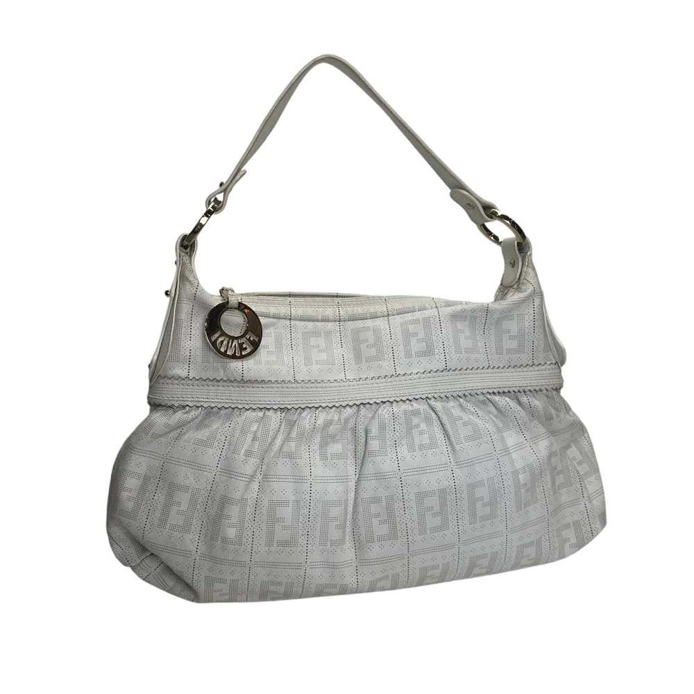 Fendi Zucca Leather Shoulder Bag